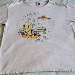 Warner Bros. Looney Tunes Light Gray Tweety T-Shirt